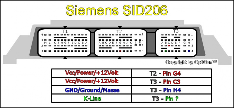 Точка Boot на плате Siemens SID 206 FORD
